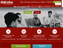 Tablet Screenshot of dakshatechnologies.com